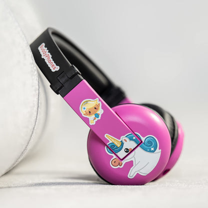 Made for Amazon Volume Limiting Bluetooth BuddyPhones, PlayTime - Pink Ages 3-7