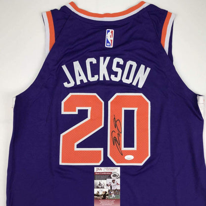 Autographed/Signed Josh Jackson Phoenix Purple Basketball Jersey JSA COA