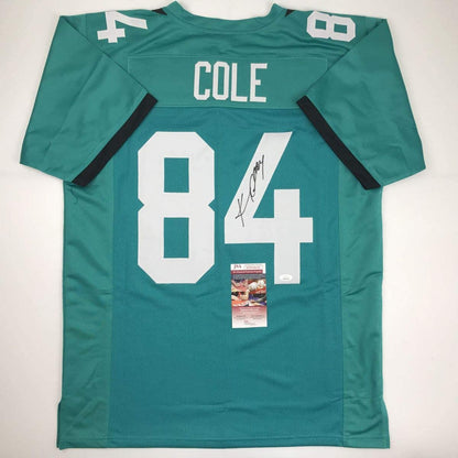 Autographed/Signed Keelan Cole Jacksonville Teal Football Jersey JSA COA