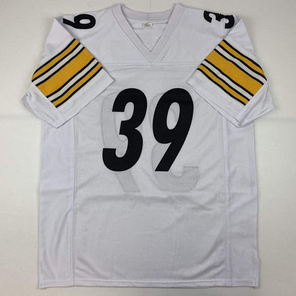 Autographed/Signed Minkah Fitzpatrick Pittsburgh White Football Jersey JSA COA