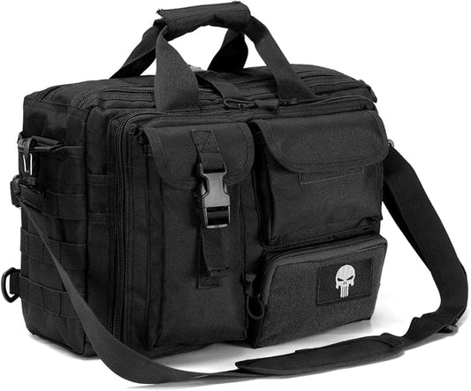 BAGZY Tactical Laptop Bag for Men Multifunctional Tactical Briefcase, Men's Military Messenger Bag 14/15.6/17.3 Inch