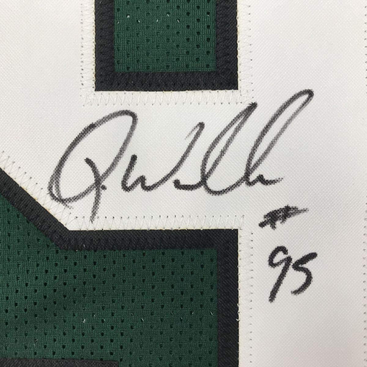 Autographed/Signed Quinnen Williams New York Green Football Jersey JSA COA
