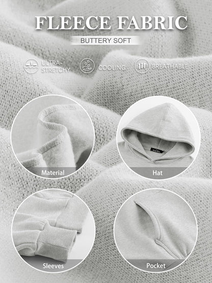 Trendy Queen Hoodies for Women Oversized Sweatshirts Cute Long Sleeve Shirts Sweaters Fleece Loose Fit Casual Pullover Fall Clothes Winter Outfits Y2k Fashion 2023 Grey
