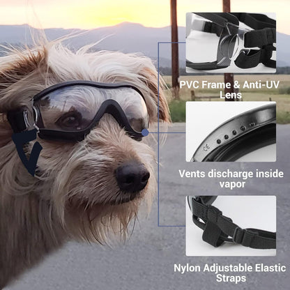 Dog goggles anti UV skiing sunglasses