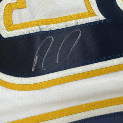 Framed Autographed/Signed Ryan Johansen 35x39 Nashville White Hockey Jersey PSA/DNA COA