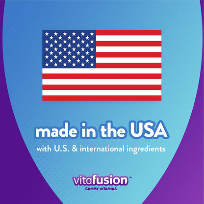 Vitafusion Vitamin D3 Gummy Vitamins for Bone and Immune System Support, Peach, Blackberry and Strawberry Flavored, 50 mcg Vitamin D, America’s Number 1 Gummy Vitamin Brand, 75 Day Supply, 150 Count