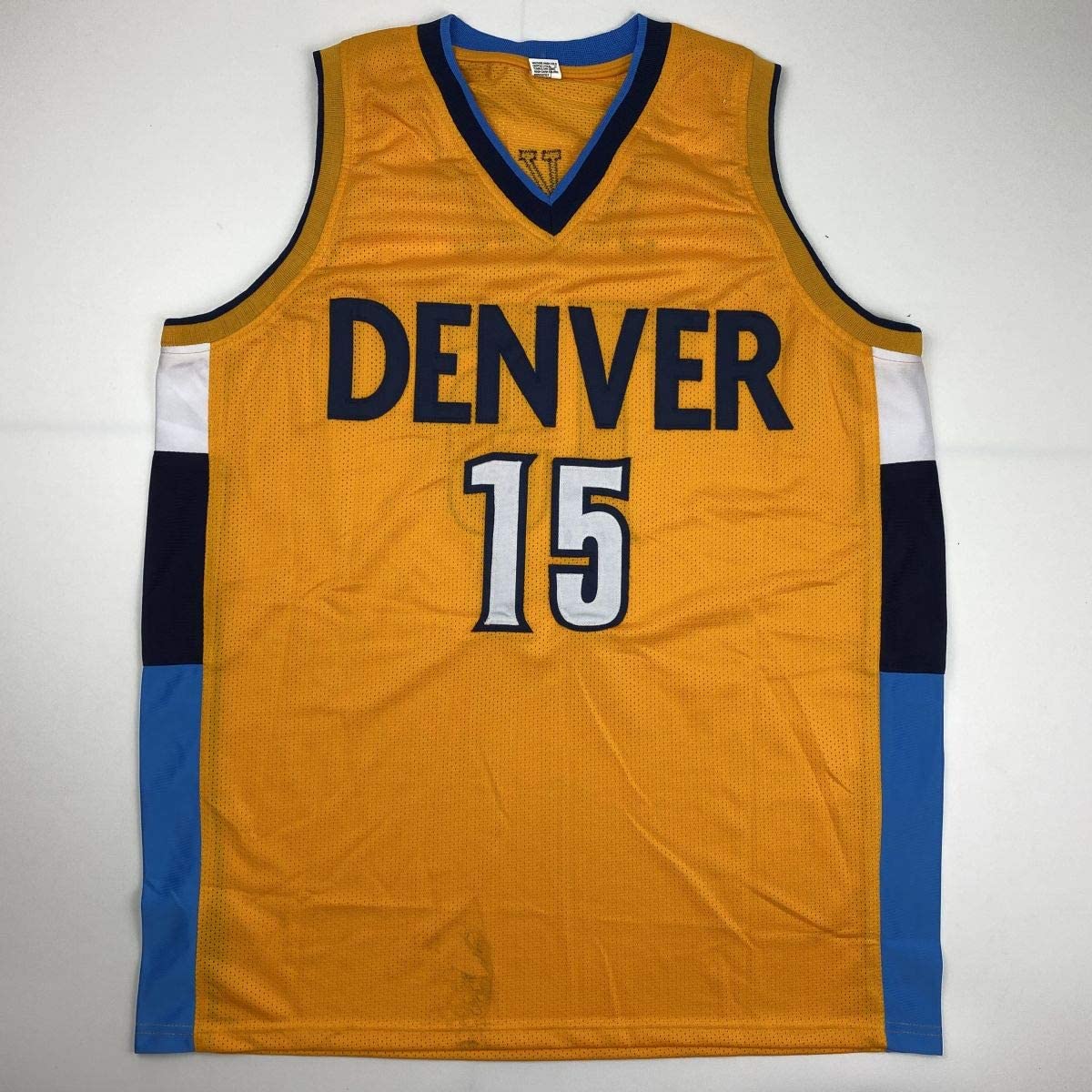 Autographed/Signed Nikola Jokic Denver Yellow Basketball Jersey JSA COA