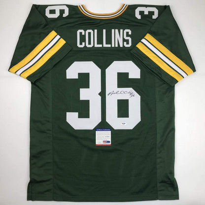 Autographed/Signed Nick Collins Green Bay Green Football Jersey PSA/DNA COA