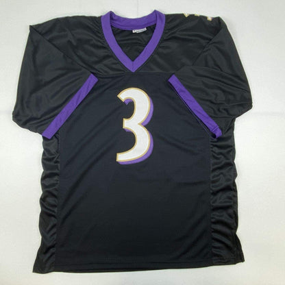 Autographed/Signed Matt Stover Baltimore Black Football Jersey JSA COA