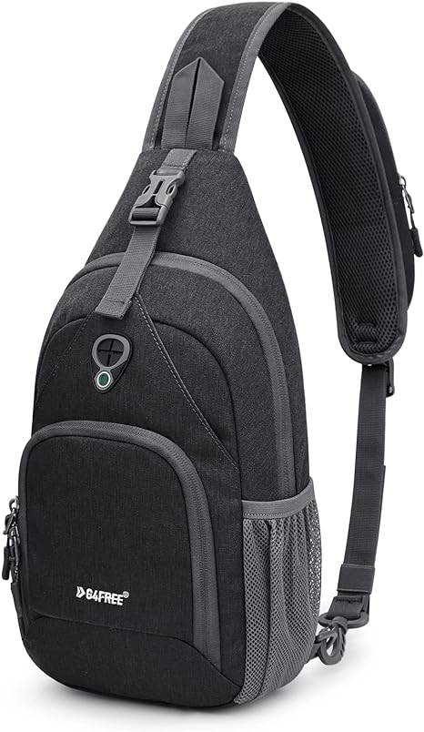 G4Free RFID Sling Bag Crossbody Backpack Small Chest Shoulder Bag Hiking Outdoor