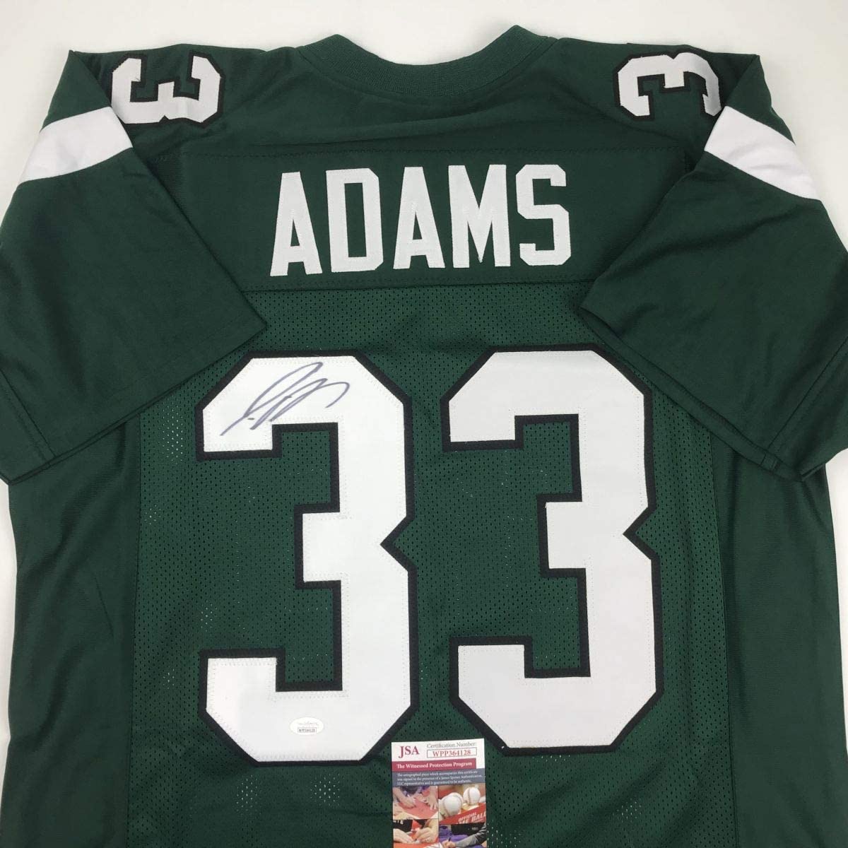 Autographed/Signed Jamal Adams New York Green 2019 Football Jersey JSA COA
