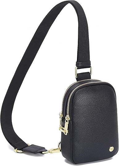 INICAT Travel Small Sling Bag Leather Crossbody Bags for Women Fanny Packs Cross Body Bag for Woman Cross Body Purses