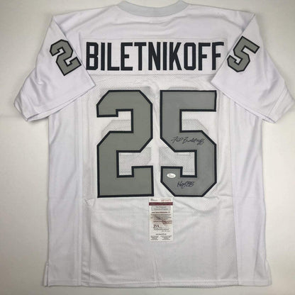 Autographed/Signed Fred Biletnikoff HOF 88 Oakland Color Rush Football Jersey JSA COA