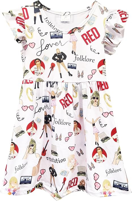 Baby Girls Princess Dress Toddler Girls Dress Toddler Princess Printed Dress
