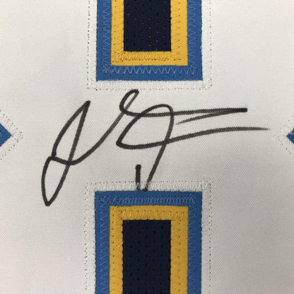 Autographed/Signed Thomas Davis Sr. Los Angeles LA Dark Blue Football Jersey JSA COA