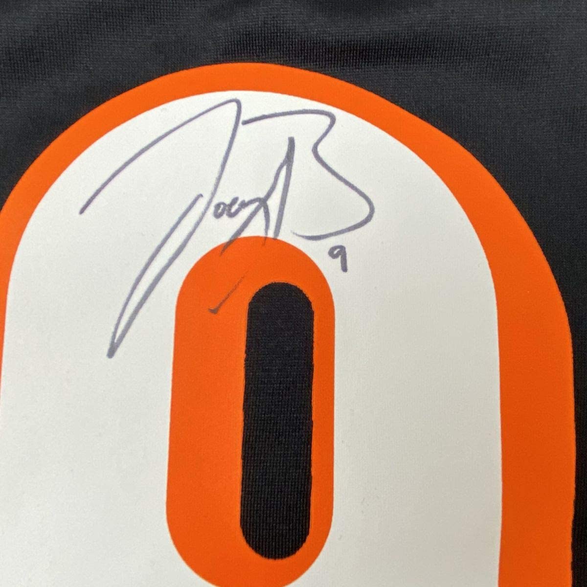 Autographed/Signed Joe Burrow Cincinnati Bengals Black Authentic Nike Game Football Jersey Fanatics COA