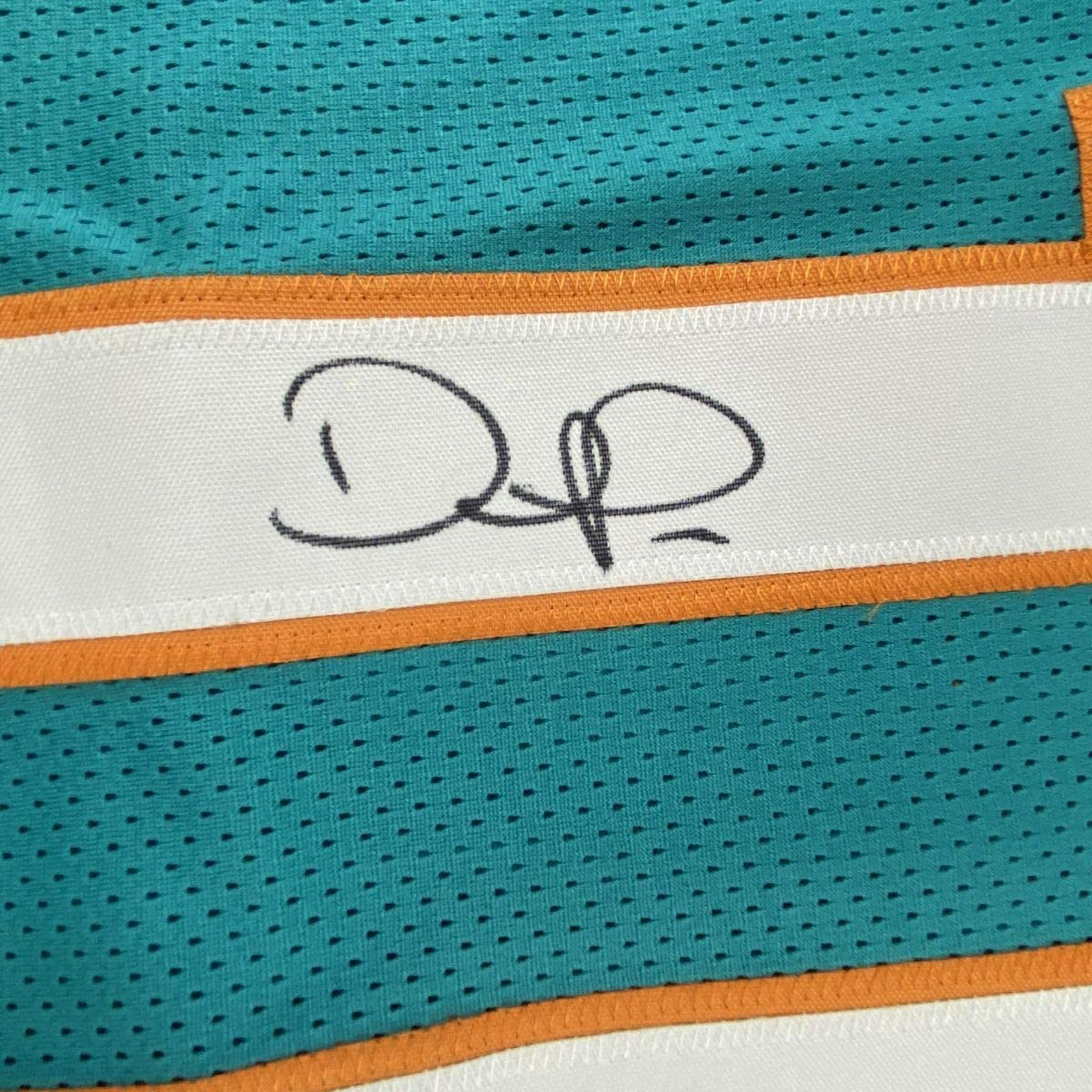 Autographed/Signed Devante Parker Miami Teal Football Jersey JSA COA