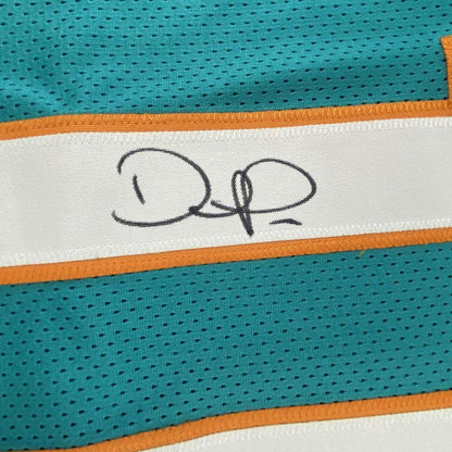 Autographed/Signed Devante Parker Miami Teal Football Jersey JSA COA