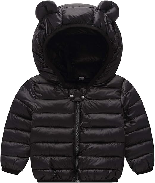 Unisex Little Boys Girls clothes Down Jacket Hoodie Coat Winter Warm Outerwear