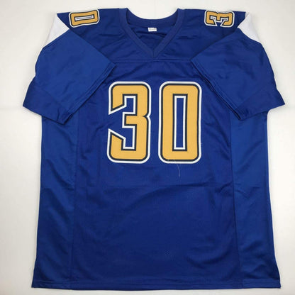 Autographed/Signed Austin Ekeler Los Angeles LA Color Rush Football Jersey Beckett BAS COA