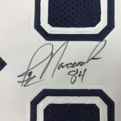 Autographed/Signed Jay Novacek Dallas Dark Blue Football Jersey JSA COA