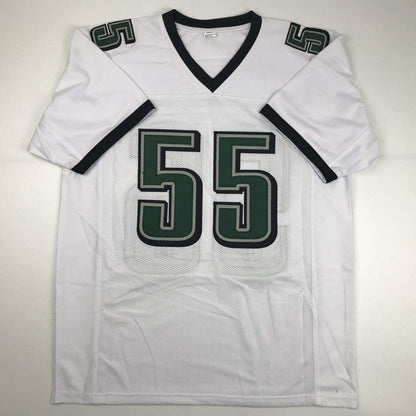 Autographed/Signed Brandon Graham Philadelphia White Football Jersey JSA COA
