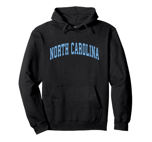 North Carolina Nc Athletic Sports Hoodie - Fun Novelty Design for Adults