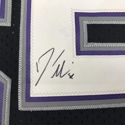 Autographed/Signed Jason Williams Sacramento Black Basketball Jersey Beckett BAS COA