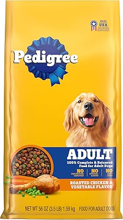 Pedigree Complete Nutrition Adult Dry Dog Food, Roasted Chicken & Vegetable Flavor, 3.5 lb. Bag