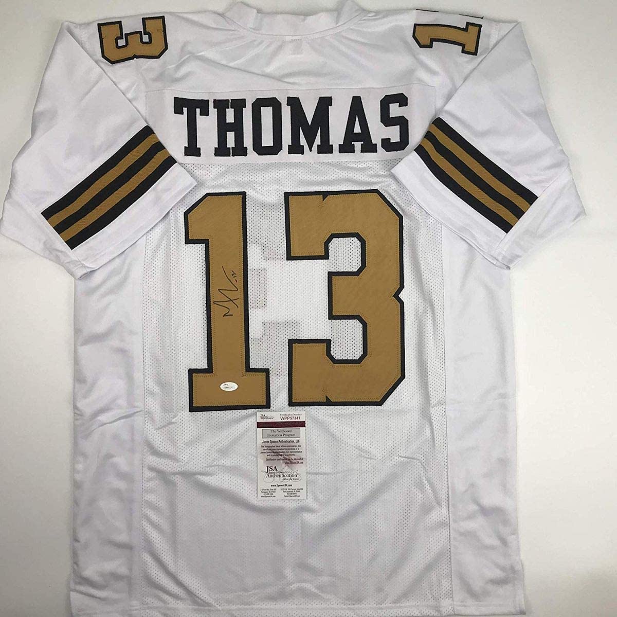Autographed/Signed Michael Thomas New Orleans Color Rush Football Jersey JSA COA