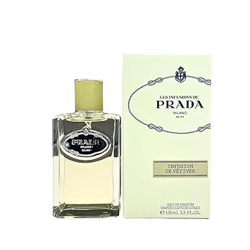 Prada Les Infusions Vetiver, Eau de Parfum, Clear, 3.4 Ounce