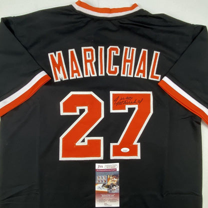 Autographed/Signed Juan Marichal San Francisco Black Baseball Jersey JSA COA