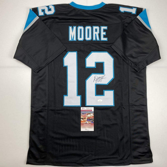 Autographed/Signed DJ D.J. Moore Carolina Black Football Jersey JSA COA