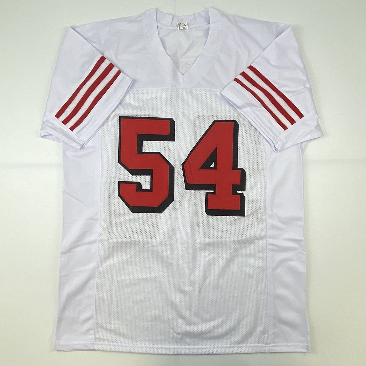 Autographed/Signed Fred Warner San Francisco White Alternate Football Jersey Beckett BAS COA