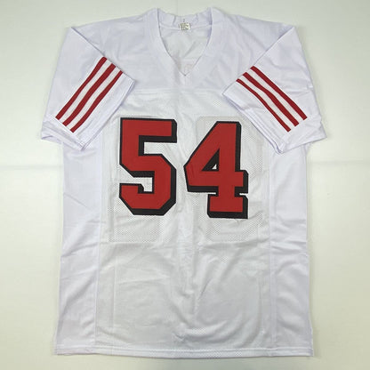Autographed/Signed Fred Warner San Francisco White Alternate Football Jersey Beckett BAS COA
