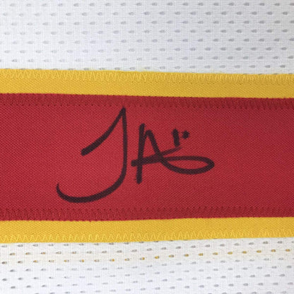 Autographed/Signed Tyreek Hill Kansas City White Football Jersey JSA COA