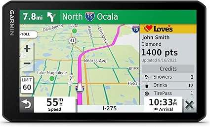Garmin dÛñzlCam䋢 OTR710, Large, Easy-to-Read 7äó� GPS Truck Navigator, Built-in Dash Cam, Automatic Incident Detection, Custom Truck Routing, High-Resolution Birdseye Satellite Imagery
