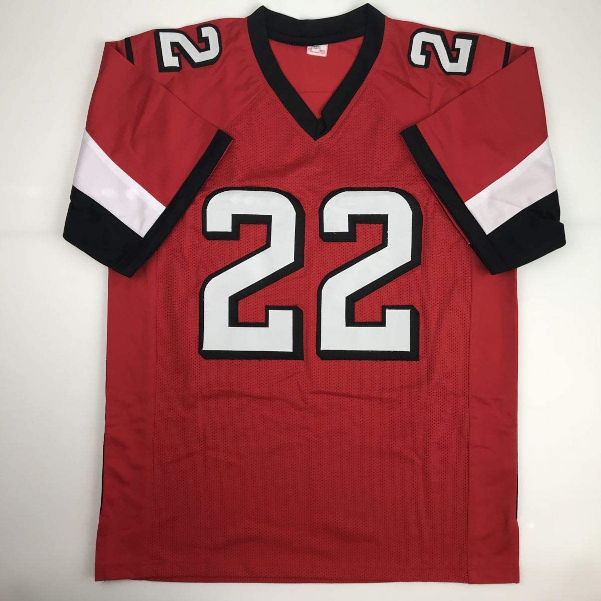 Autographed/Signed Keanu Neal Atlanta Red Football Jersey JSA COA