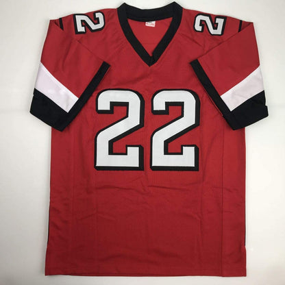 Autographed/Signed Keanu Neal Atlanta Red Football Jersey JSA COA