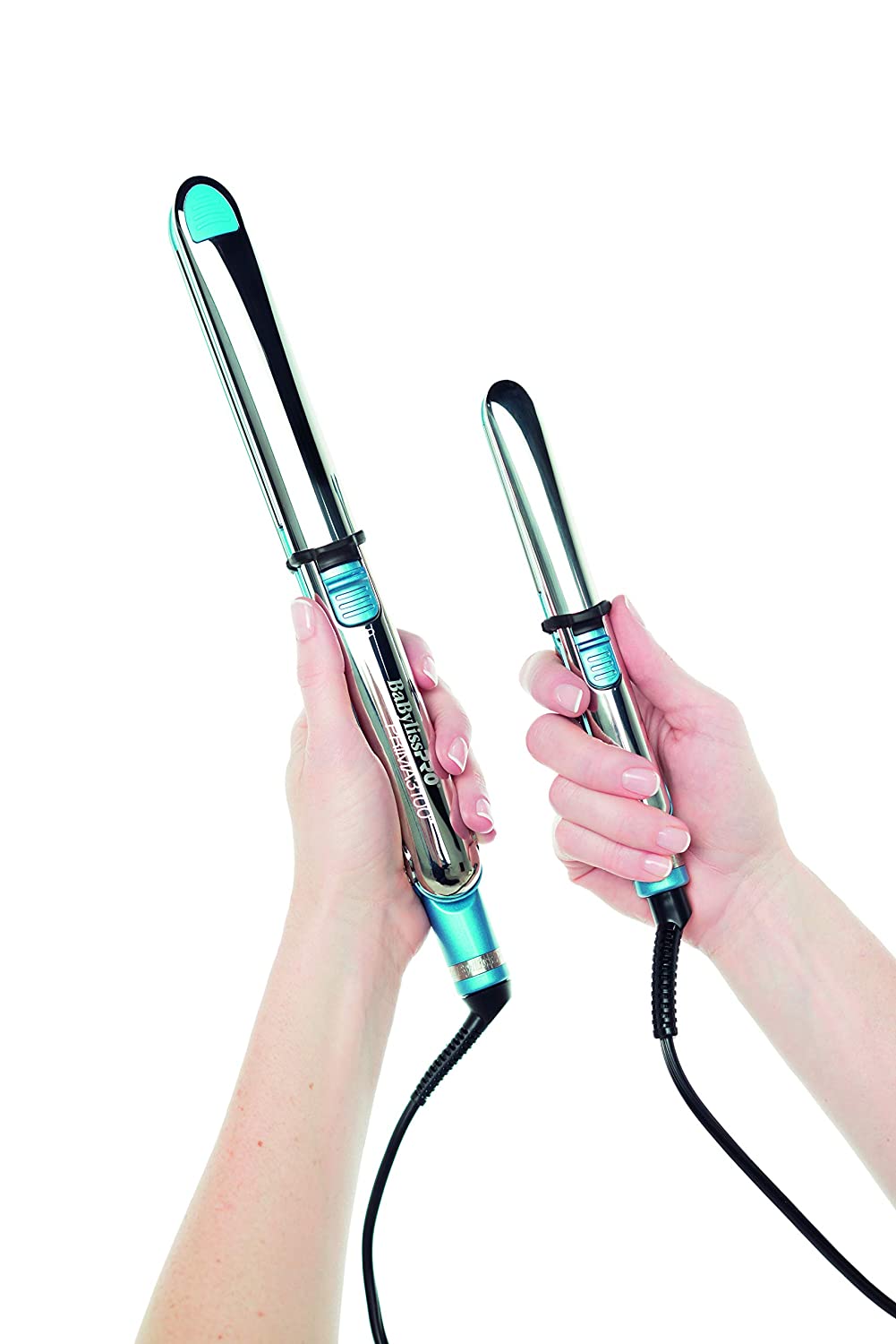 BabylissPRO Nano Titanium Prima Ionic Hair Straightener, Curl and Straighten Hair With One Professional Tool