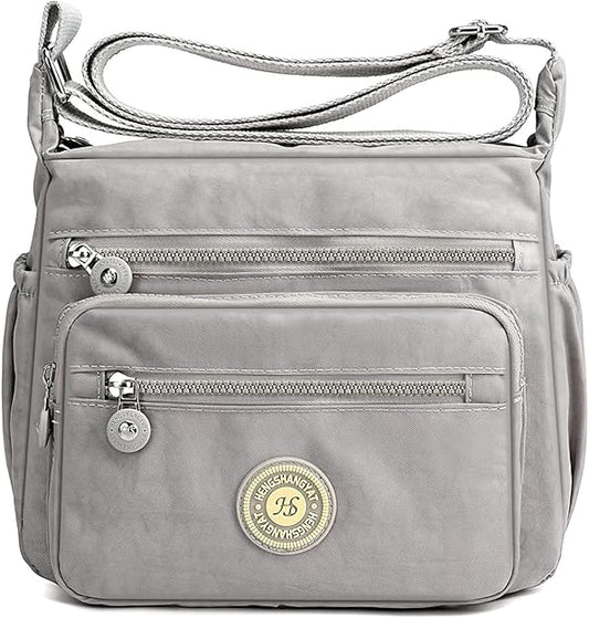 Women's Shoulder Bags Multi-Pocket Casual Crossbody Bag Handbags Waterproof Nylon Messenger Travel Bags Ladies Tote