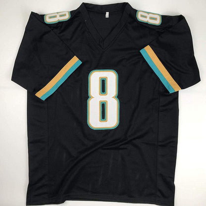 Autographed/Signed Mark Brunell Jacksonville Black Football Jersey JSA COA
