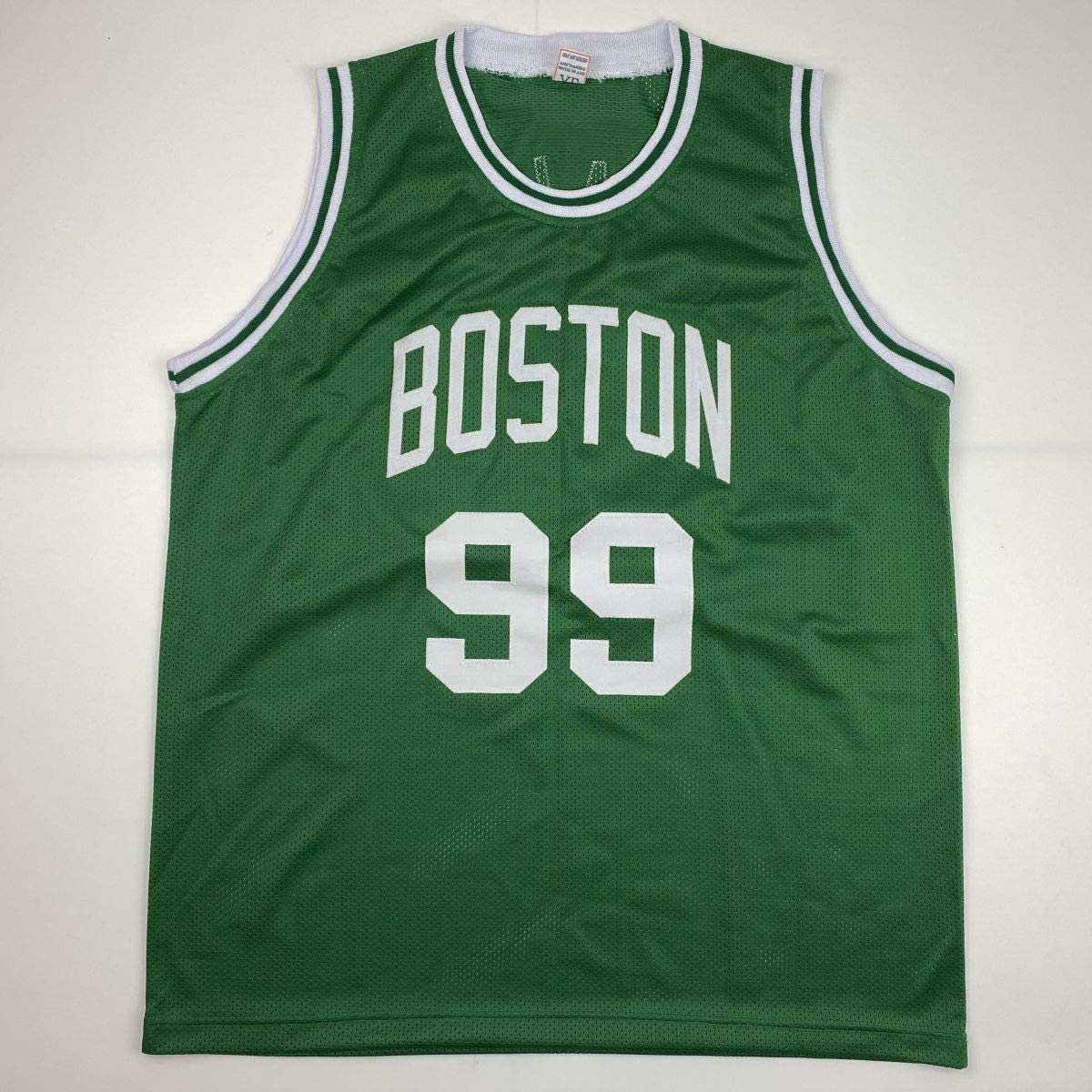 Autographed/Signed Tacko Fall Boston Green Basketball Jersey JSA COA