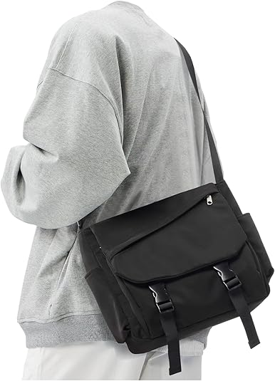 Messenge Bag for Men Women Aesthetic Shoulder Bag for School Cute Cross body Bag Classic Grunge Bag