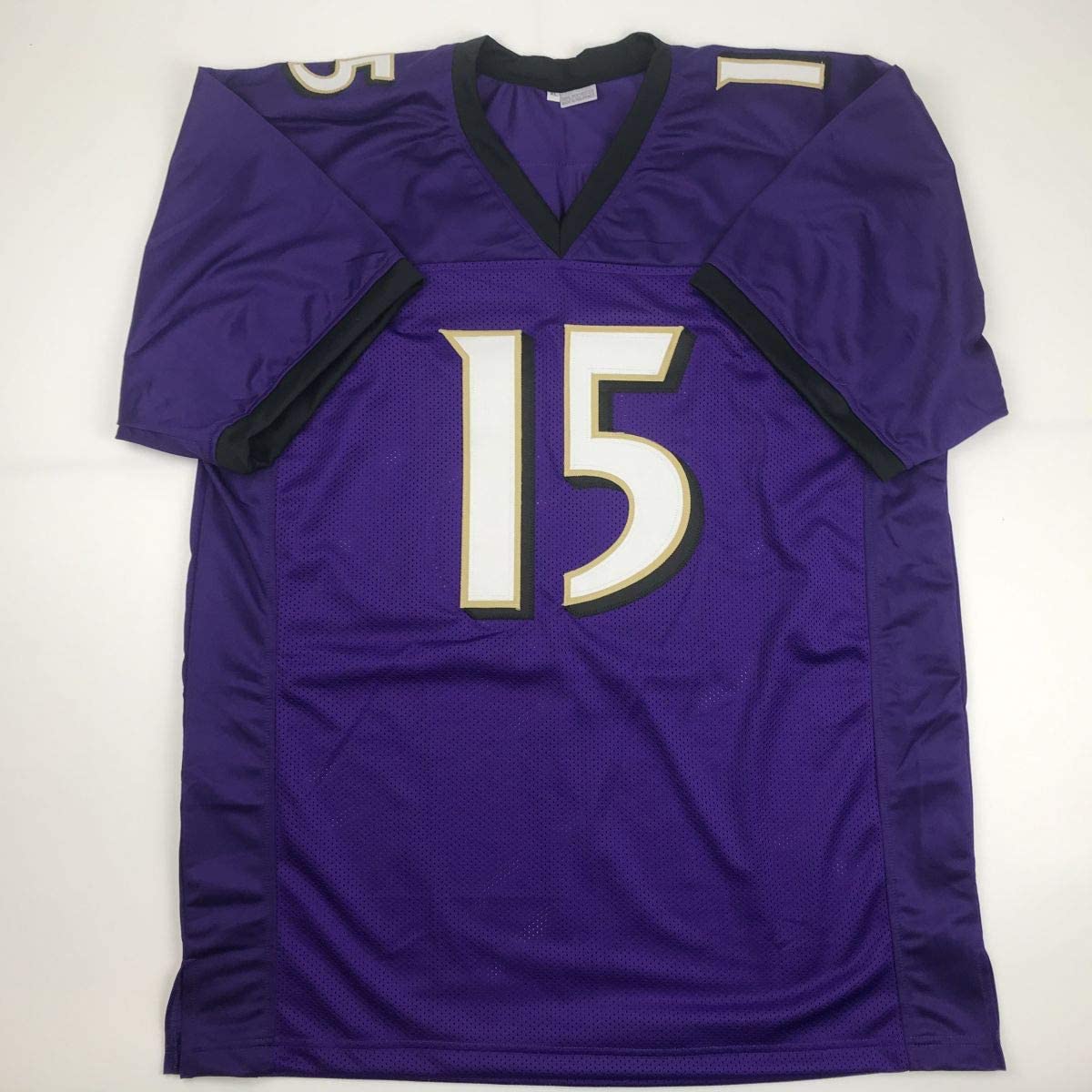 Autographed/Signed Marquise Brown Baltimore Purple Football Jersey JSA COA