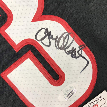 Autographed/Signed CJ C.J. McCollum Portland Black Basketball Jersey JSA COA