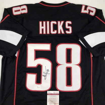 Autographed/Signed Jordan Hicks Arizona Black Football Jersey JSA COA