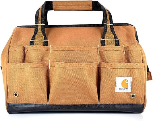 Carhartt Gear B0000351 14-Inch 25 Pocket Heavyweight Tool Bag - One Size Fits All - Carhartt Brown