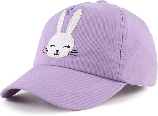Zsedrut Girls Baseball Cap Kids Cotton Sun Hat Spring Summer Boys Peak Caps Adjustable Bunny Hats