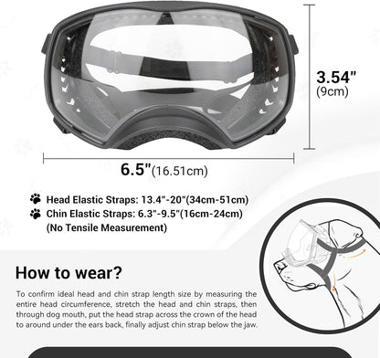 Motorcycle Dog Goggles Tactical Windproof For Large Dog